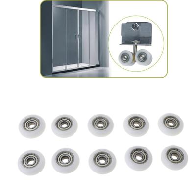 10 Pcs Nylon Plastic Pulley Furniture Drawer Roller Bearing Wheel Sliding Door Wheels Runner Hardware Smooth Operation