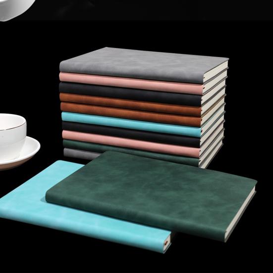 Planner Notebook Thickened Paper Notebook with Bookmark Belt Clear Stripe Daily Notebook for Home School Office