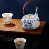Yi Hu De Blue and White Ceramic Teapot