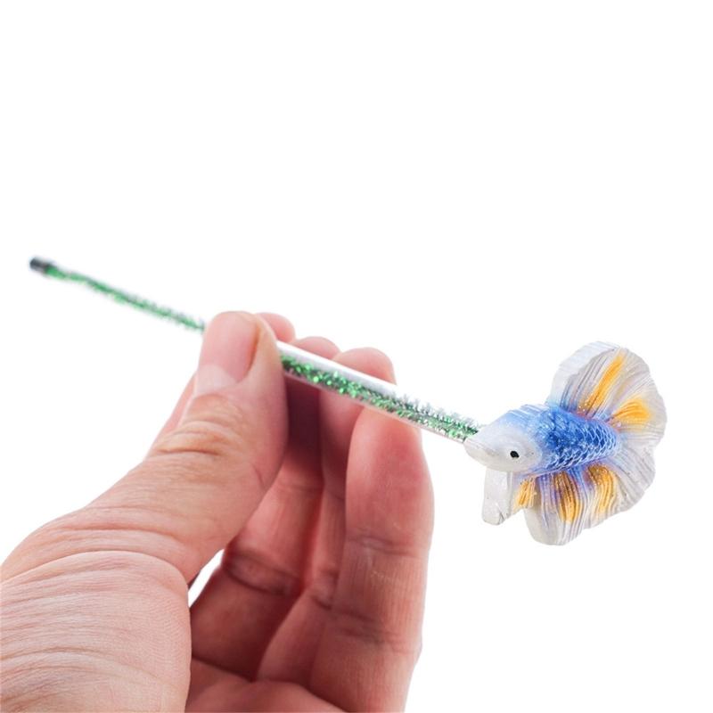 Betta Training Wand Simulation Betta Wand Betta Fish Training Stick for Fish Active Aquariums Wand Fishtanks Accessories