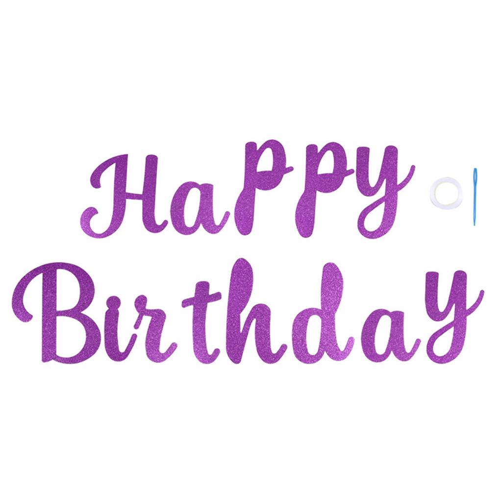 Creative Birthday Flag Happy Birthday Party Decor Kids Adults Hanging Banner Photo Backdrop Wedding Decoration