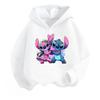 2025 New Cartoon Stitch Christmas Children's Hoodie, Suitable for Cute Autumn and Winter Sportswear Tops for Boys and Girls