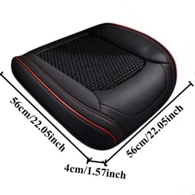 Four-season pu leather fully wrapped car ice silk breathable seat cushion, front cushions for the driver's and front passenger s