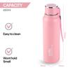 Insulated Water Bottle For Gym Travel And Office Use | BPA-Free Stainless Steel | Leakproof Pink Bottle With Wrist Strap For Outdoor Sports