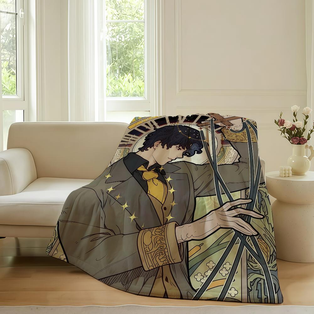 

Adventure anime L-Lord of M-Mysteries Blanket For Sofa Office Bed Plane Travel Sleep Read Relax Camping Soft And Warm 30x40in