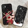 Funny Christmas New Year Gift Pattern Phone Case For iPhone 17 16 11 12 13 14 15 Pro Max 7 8 Plus SE Mini Shockproof Soft Cover