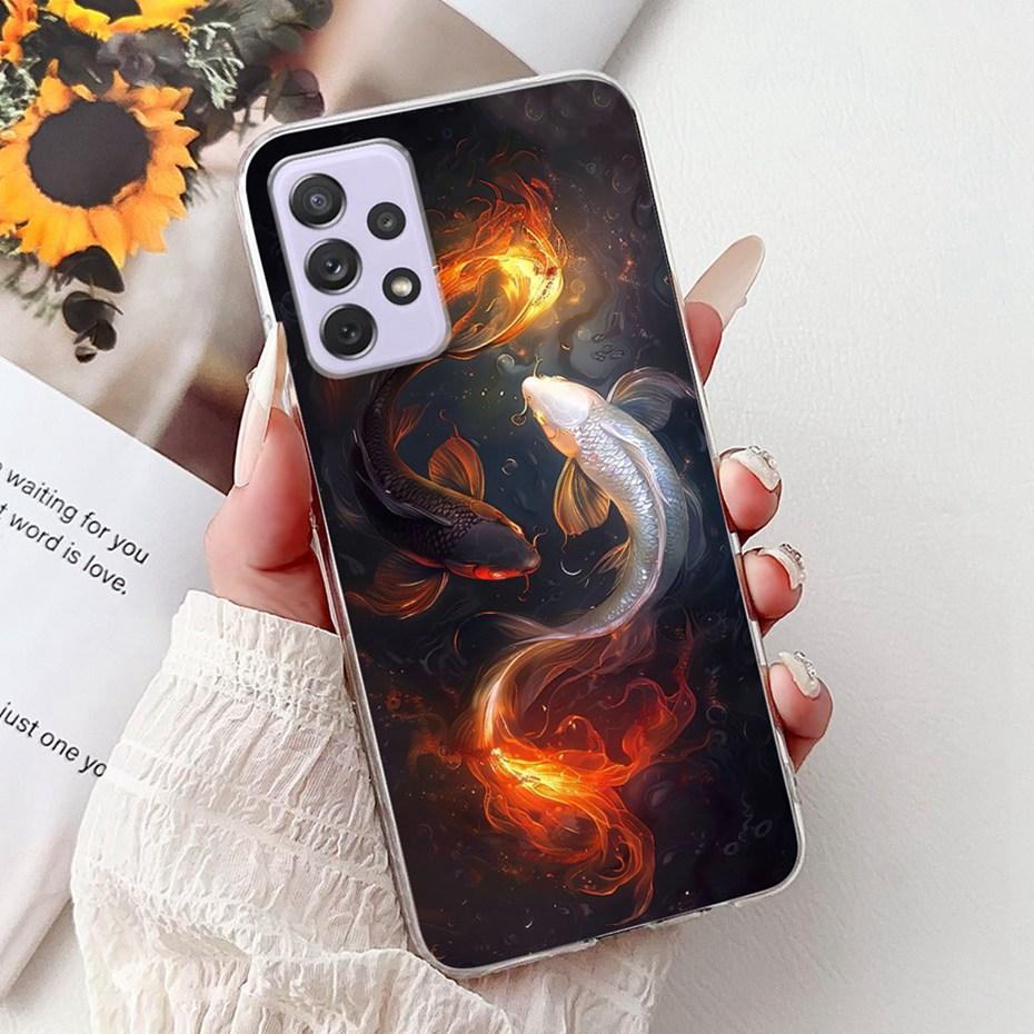 Modische Malerei Hülle Für Samsung Galaxy A72 A52 A52s 5G Weiche Silikon TPU Handyhüllen Für Samsung A72 A52 A52s Hüllen Stoßfänger