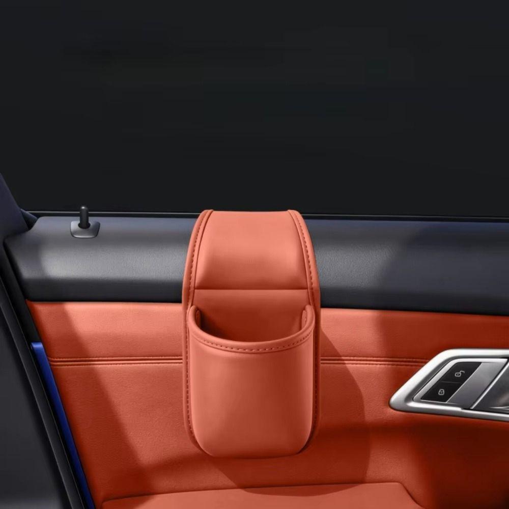PU Leather Car Storage Box Multifunctional Car Drink Rack High-End Car Cup Holder Passenger Seat