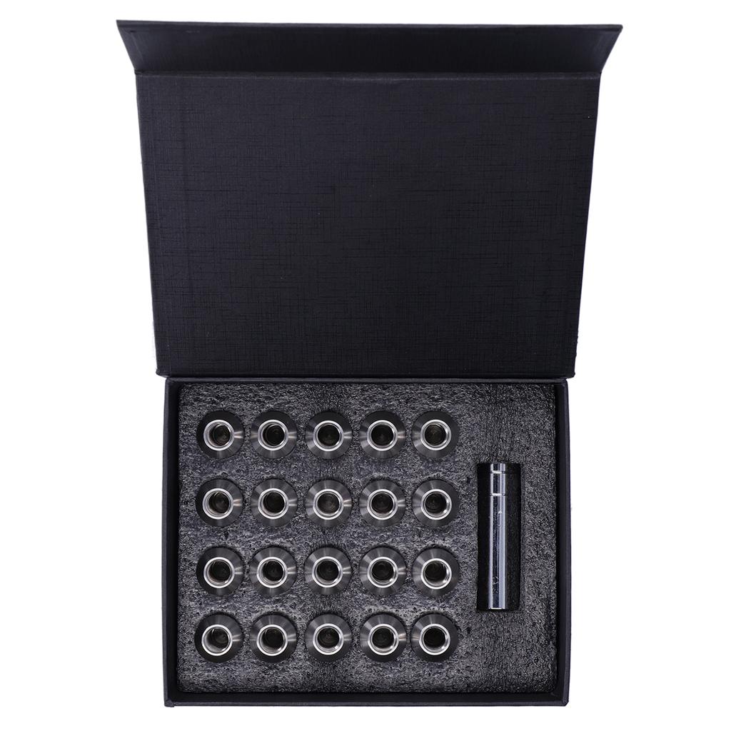 1 2‑20 Lug Nuts Socket Kit 304 Stainless Steel Heated Treatment High Strength Universal