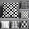 Checkered Pattern Pillow Case Pillowcase, Double-Sided Printed, Sofa Cushion, Bedroom Headboard Pillow