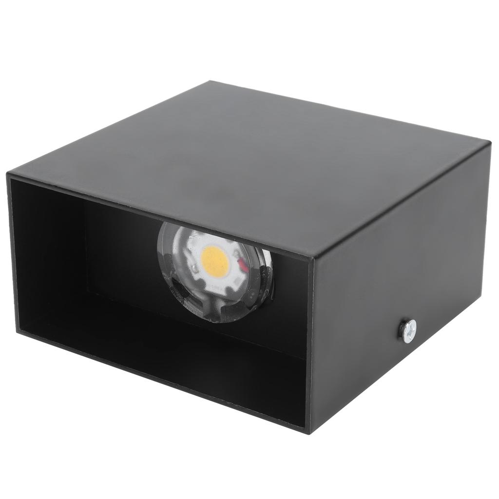 LED Wall Light 7W Indoor   Lamp Bedroom Hallway Porch Balcony Decoration 100265V(Black ShellWhite Light )