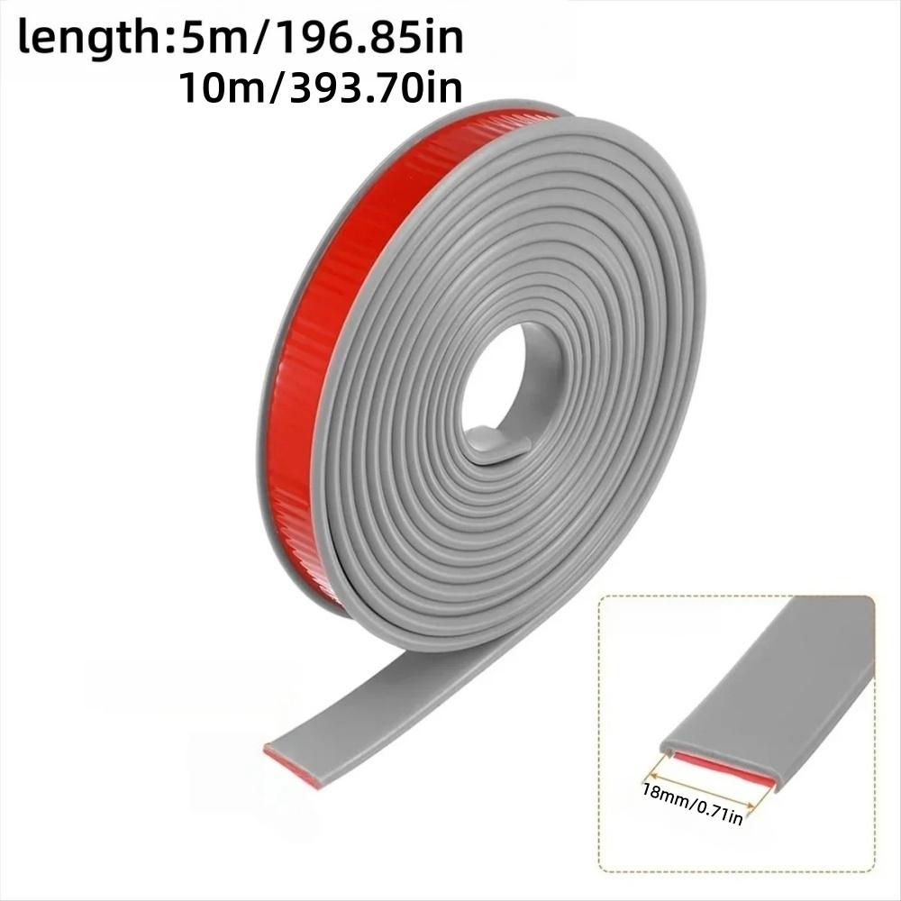 1pc 18mmX5m/10m U-shaped Self-adhesive Cabinet Edge Banding, Perfect for Edge Protection of Wardrobes, Wooden Boards Restoration