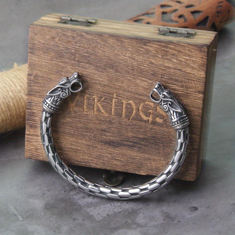 Nordic Viking North European Dragon Bracelet Men s Wristband Cuff Bracelet Jewelry Gift