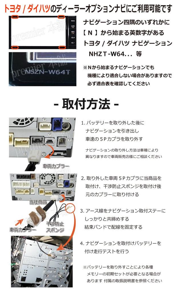 [TV Kit] Daihatsu Toyota Dealer Option Navi Compatible with Latest Models NMZN-X72D N251 NMZN-W72D