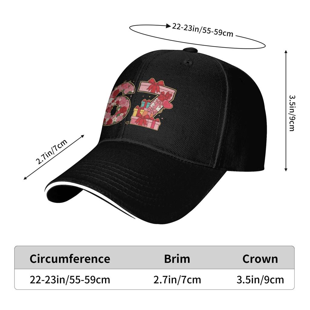 67 Six Seven Meme Mom 67 Meme Sun Baseball Cap  Spring Stylish Hip Hop Hats For Female Male Hiking Fishing Snapback Cap
