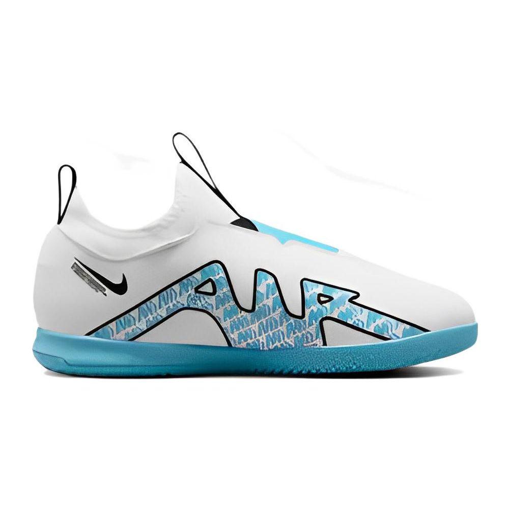 Nike Zoom Mercurial Vapor 15 Academy IC GS Blast Pack Kids Sneakers White Pink-Blast Baltic-Blue DJ5619-146