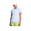 Under Armour Launch Elite Solid Versatile Short Sleeve Breathable T-Shirt Women Tops Rain-Cloud-Blue 1383364-464