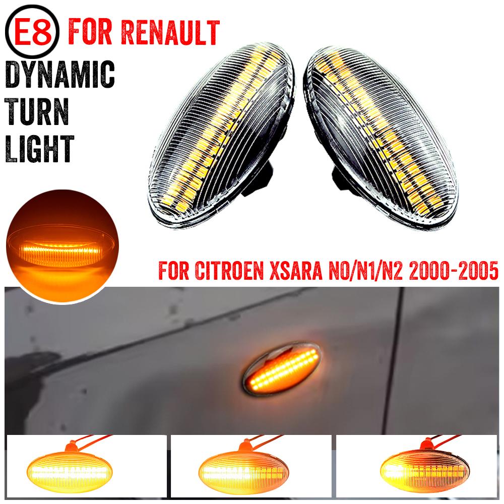 Fit For Peugeot 307 206 607 407 1007 107 207 Partner Expert Indicator Lamp Side Marker Light Dynamic LED Turn Signal Flashing
