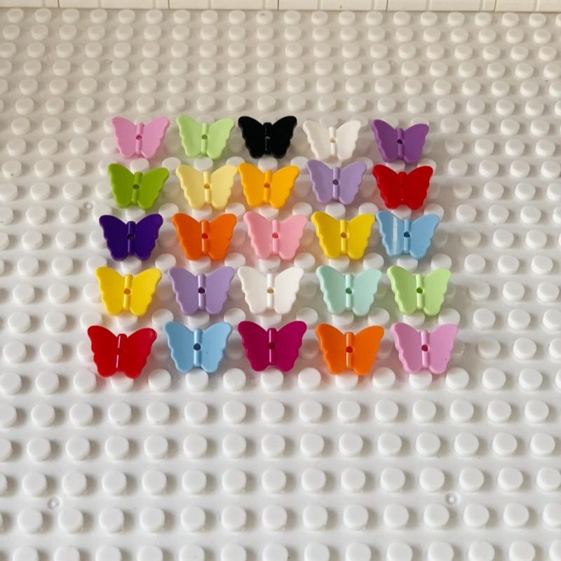 100 KS Mini Motýl Stavebnice Hmyzí Téma Dětské Hračky 80674 Zahrada DIY Dekorace MOC Kreativní Vzdělávací Kostky