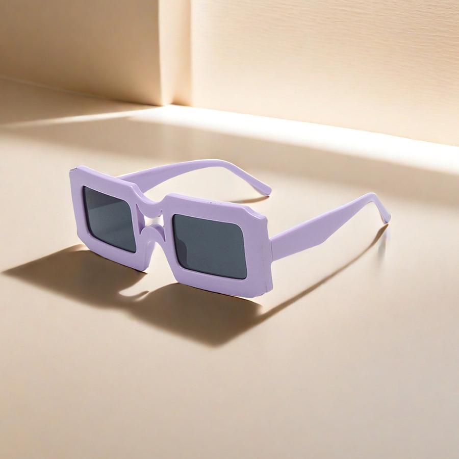 Fashione Sunglasese квадратные солнцезащитные очки желейного цвета — фото 3