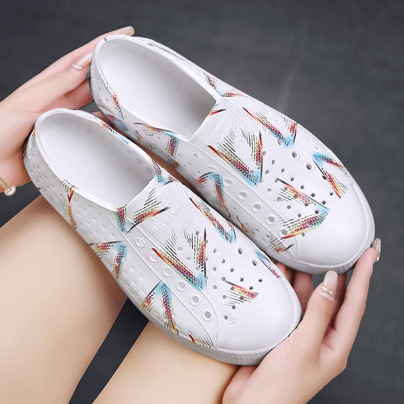 

LUCHI Lu Роскошные Летние Геометрические Градиентные Дышащие Пляжные Дождевые Сапоги для Пары 37