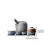 Portable Ceramic Travel Tea Set, Teapot & Teacups, Outdoor, Office, Outings Flowery Beige Puzhen
