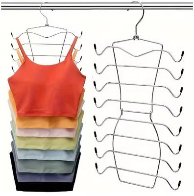 Stainless Steel 1-Tier,8-Tier Heavy Duty Clothes Rack with Adjustable Non-Slip Pads And Space-Saving Design - Closet Organizer