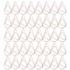 40Pcs Water Drops Shape Paper Clips Rose Gold Cute Pins for Office File Classification