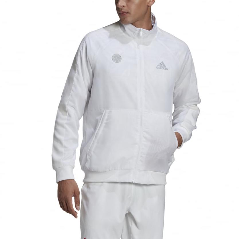 

Adidas Uniforia Logo Fashion Simple Sports Jacket Men Jacket White FR4316 XS