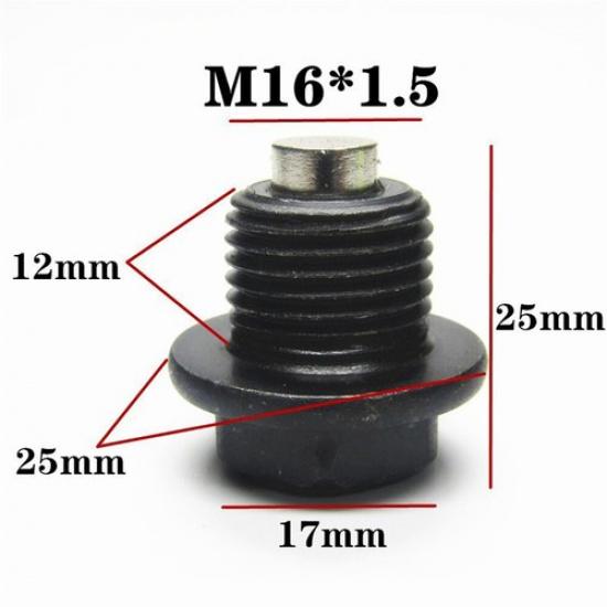 Oil Pan Drain Plug Bolt W/O-Ring For Renault Duster Peugeot Boxer Citroen C3 C4