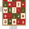 1 Stück Gemütliche Vintage-Weihnachtsdruck-Flanell-Decke - Weiche, Warme und Flauschige Überwurfdecke für Couch, Sofa, Büro, Bett, Camping und Reisen