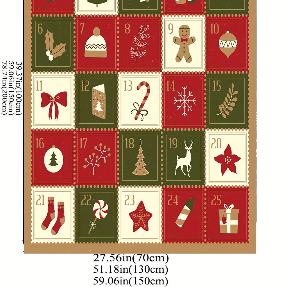 1 Stück Gemütliche Vintage-Weihnachtsdruck-Flanell-Decke - Weiche, Warme und Flauschige Überwurfdecke für Couch, Sofa, Büro, Bett, Camping und Reisen