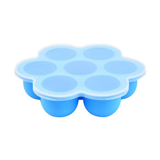 Silicone Popsicle Molds with Sticks 7 Cavity Ice Cube Tray Silicone Molds for Baby Foods Ice Lolly Mold for Pastries