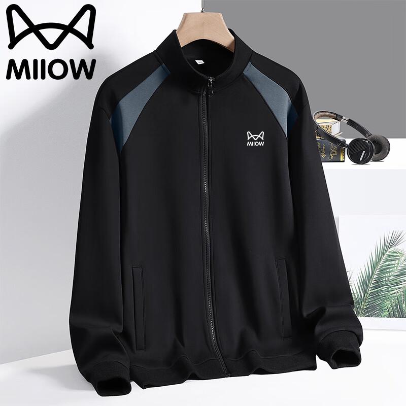 

MiiOW Men s Spring Autumn Casual Collared Jacket 4XL