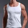 Hommes Muscle Gilets Sous-Vêtements En Coton Sans Manches Débardeur Solide Gilet Musculaire Sous-vêtements Col Carré Gymclothing Bodybuilding Débardeurs
