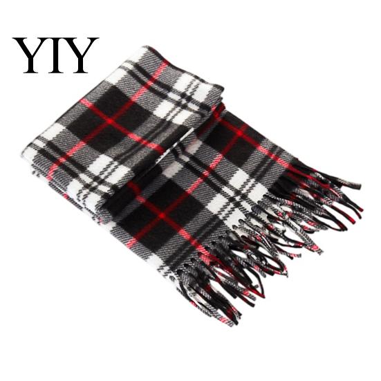 Commuting Winter Gear Classic British Plaid Scarf for Men Women, Soft Double-Sided Velvet Shawl, Skin-friendly Wrap Warm Thickened Neck Autumn