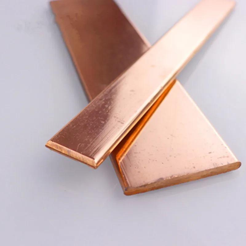 

High Quality Red Copper Shaft Square Flat Bar Model Maker DIY Material All Sizes In Stock 2x20x200mm