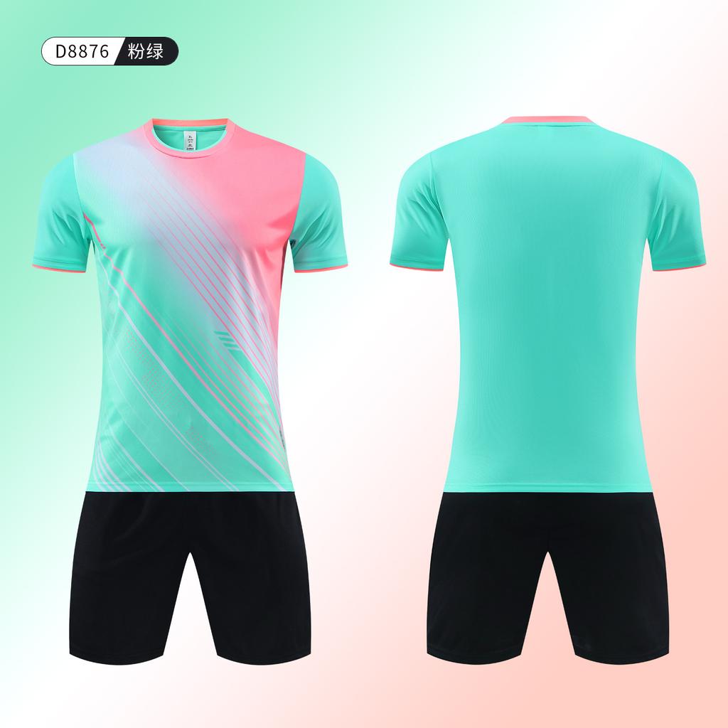 New Soccer Uniform Set Student Competition Training Uniform Customization Quick Dry Sports Kids Adult Short Sleeve Soccer Jersey