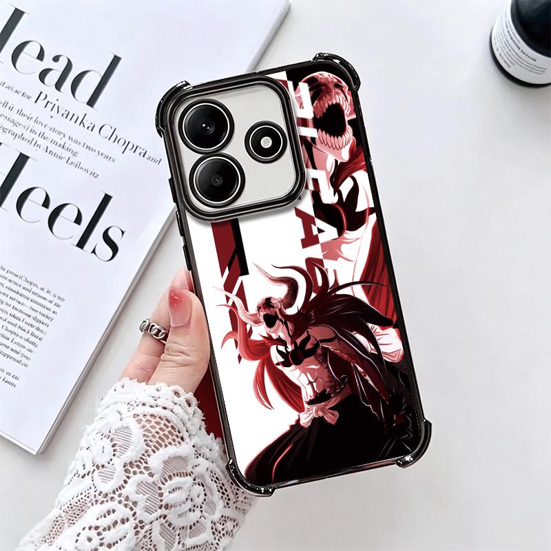 Anime Bleach Desgin Plating Phone Case For Xiaomi Redmi Note 14 15 Pro Plus 13 12 11 11S 11T 10 9S 9 5G Anti-Fall Airabag Cover