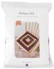 Raw Wool Knitting Kit for Beginners Granny Motif Square Seat Code for Video Instructions BC-6 [QR Included]