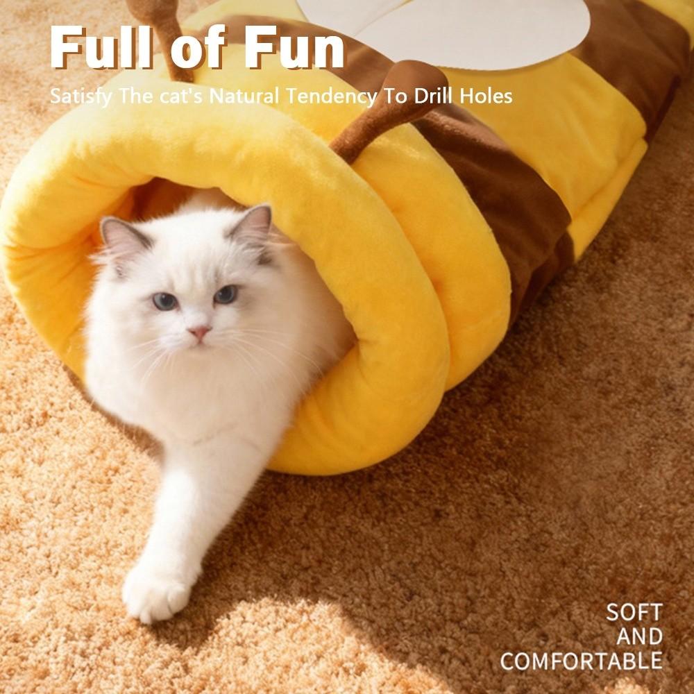 Kältesicherer Katzenschlafsack Honigtopf Höhle Haustier Katze Bett Neu Mit Honig gefülltes Katzenbett