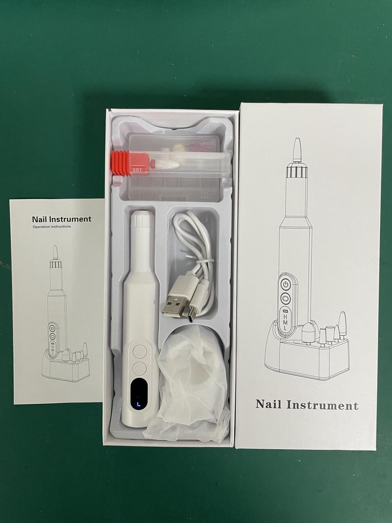 Professional Manicure Pedicure Kit Portable Nail File Cordless 35000 RPM Manicure Machine Electric Nail Drill Machine