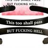Bracciale da Donna Ispirazionale a Bracciale, Braccialetto con Mantra 'Anche Questo Passerà', Bracciale da Uomo Motivazionale con Messaggio Nascosto, Regolabile, Incoraggiamento
