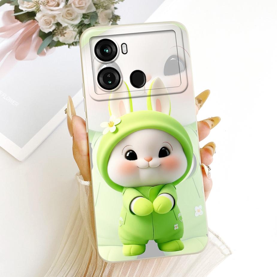 For Itel P40 Plus Case P683L Cute Rabbit Cartoon Cover Soft Silicone Phone Case For Itel P40 P 40 ItelP40 P40+ Back Cover Fundas