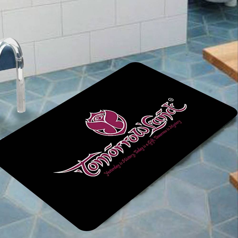 T-Tomorrowland Music Logo Tappeto per Corridoio Stile INS Morbido Pavimento per Camera da Letto Tappetino per Lavanderia Casa Tappeti Antiscivolo per Zona Comodino