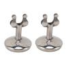 2Pcs Table Number Stands Stainless Steel Round Stable Base Sturdy Simple Place Card Holder for Wedding Party Office M