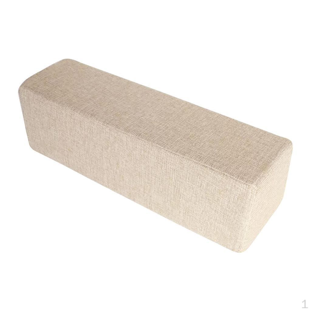 

Couch Armrest Pillow for Lumbar Support And Comfort in Living Room Beige