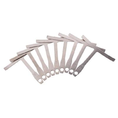9 Pcs Understring Radius Gauge Guitar Repairing Measuring Tool for Guitar Bass