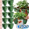 5PCS Reusable Hanging Strawberry Propagation Cups Green Easy Transplanting Rooting Pots Plastic Eco-Friendly Flower Pots Gardens