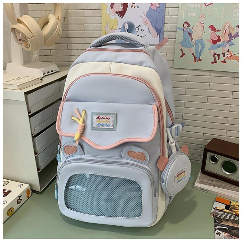 New high-value, fresh, sweet and cute bear transparent, junior high school and high school backpack